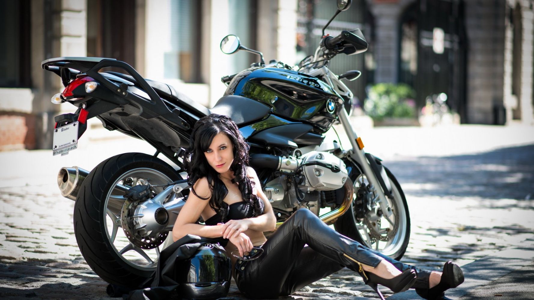 European women on bikes in Batam