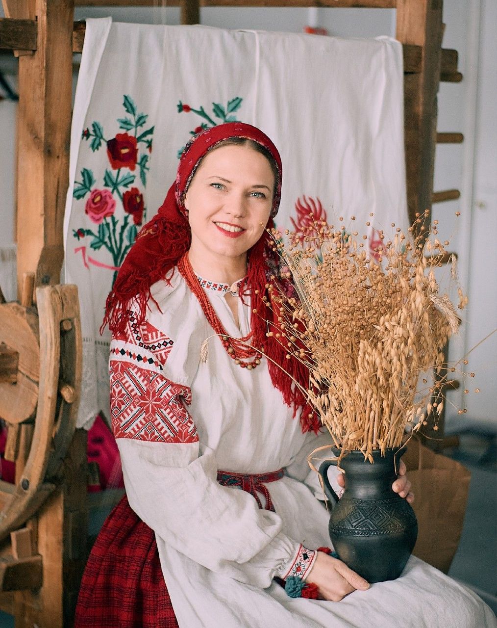 Women in Slavic costumes in Batam