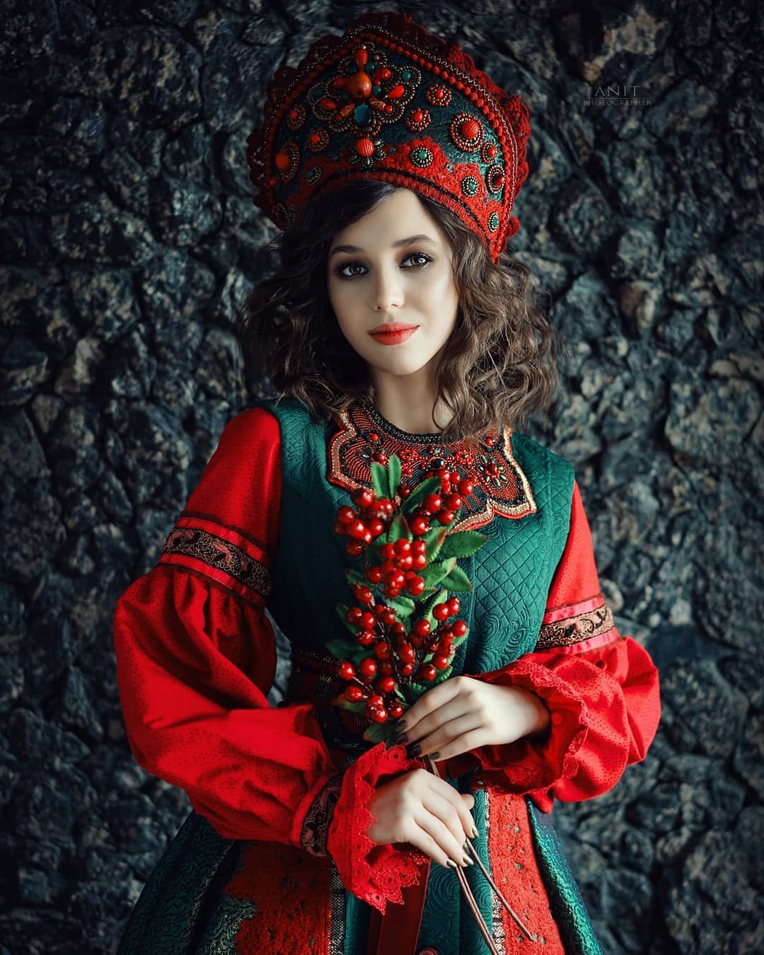 Nude girl Women in Slavic costumes in Batam