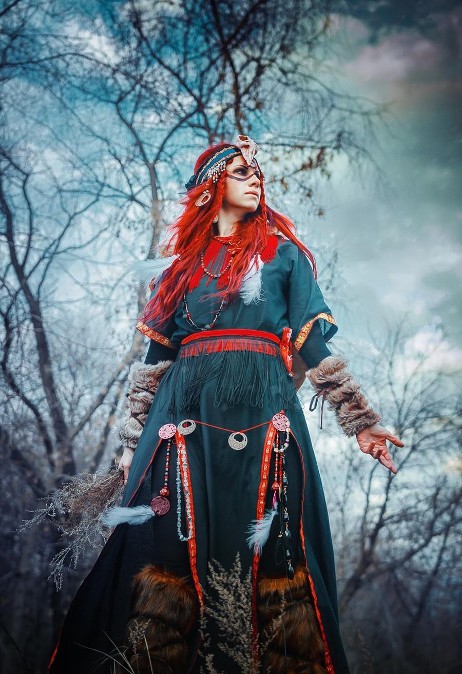 Girls in Slavic costumes underwear in Batam