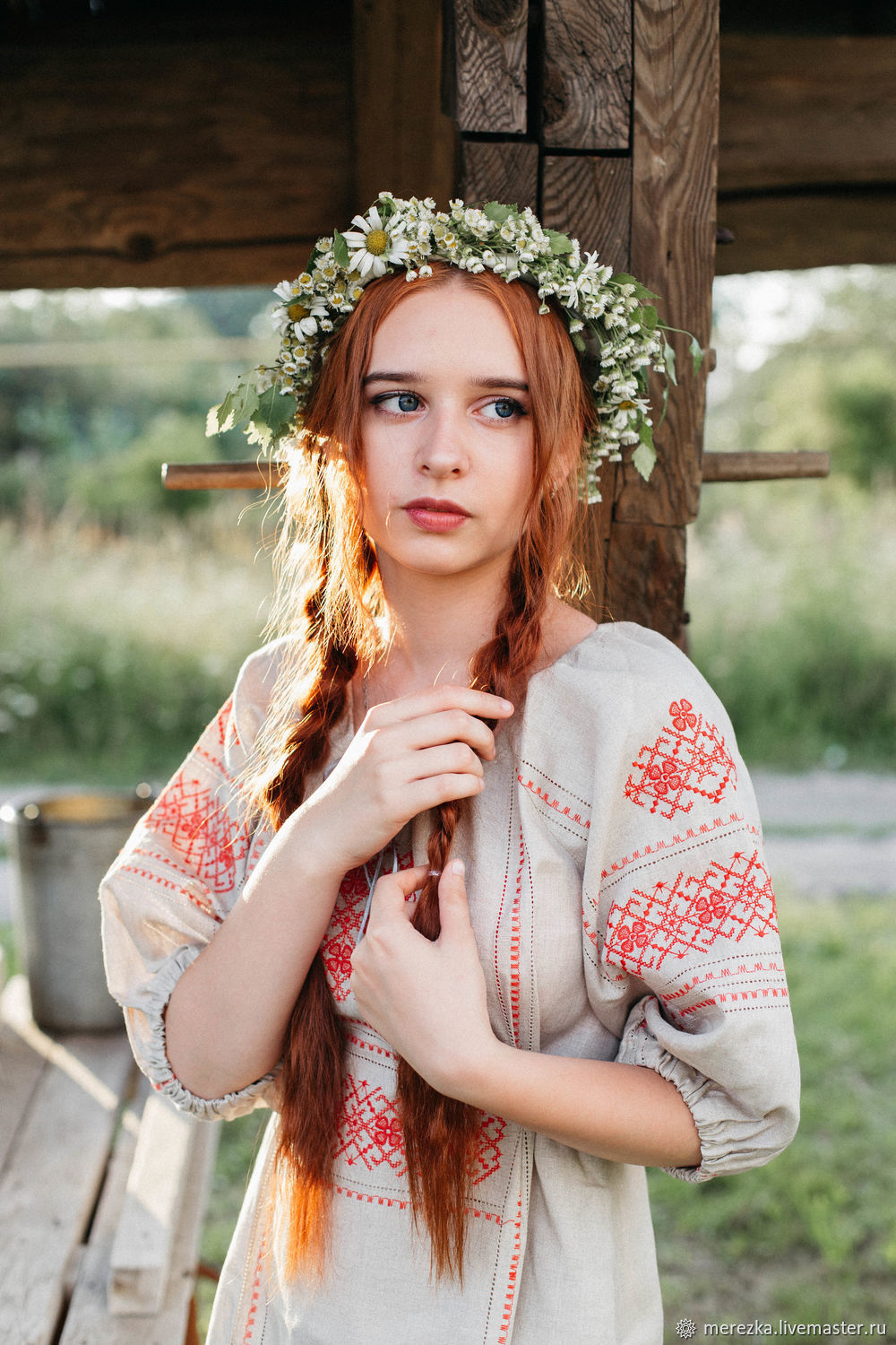 Girls in Slavic costumes in Batam