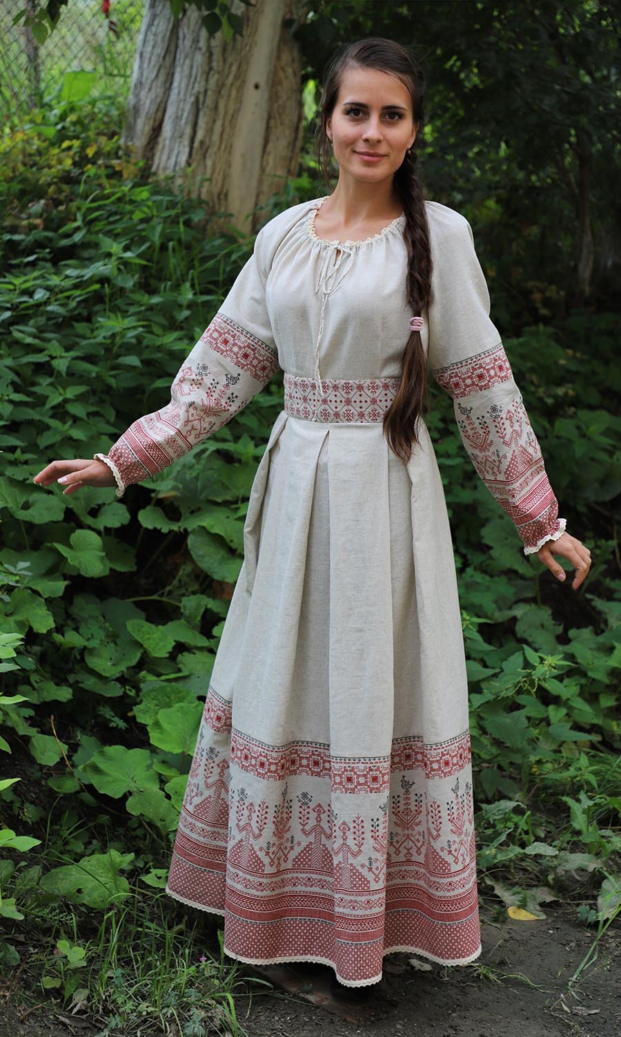 Girls in Slavic costumes in Batam