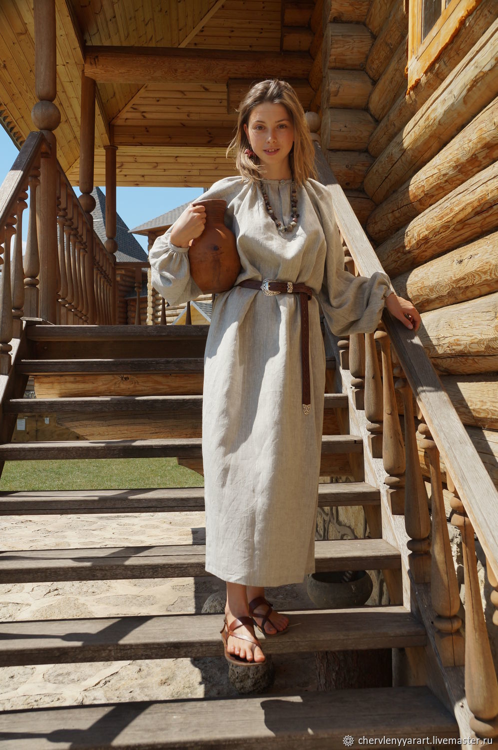 Girls in Slavic costumes in Batam